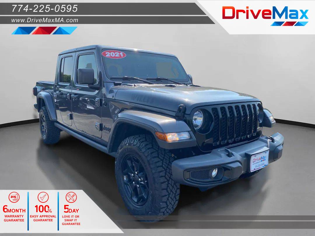 2021 Jeep Gladiator Willys — Pickup Truck — 60,832 mi — West Bridgewater, MA