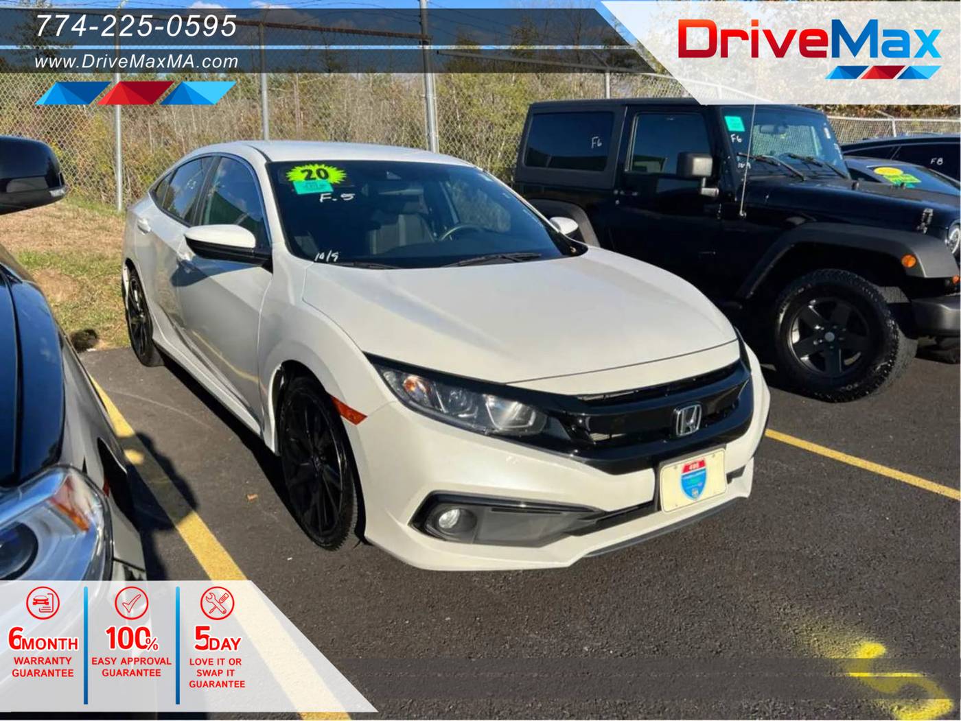 2020 Honda Civic Sport — Sedan — 76,972 mi — West Bridgewater, MA
