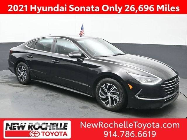 2021 Hyundai Sonata Hybrid Blue — Sedan — 26,696 mi — New Rochelle, NY
