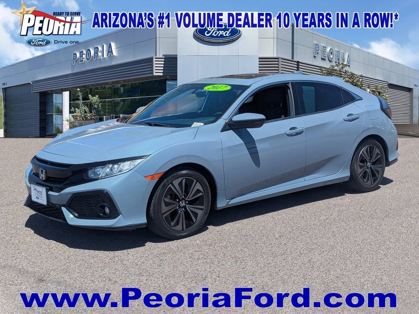 2017 Honda Civic EX — Hatchback — 76,896 mi — Peoria, AZ