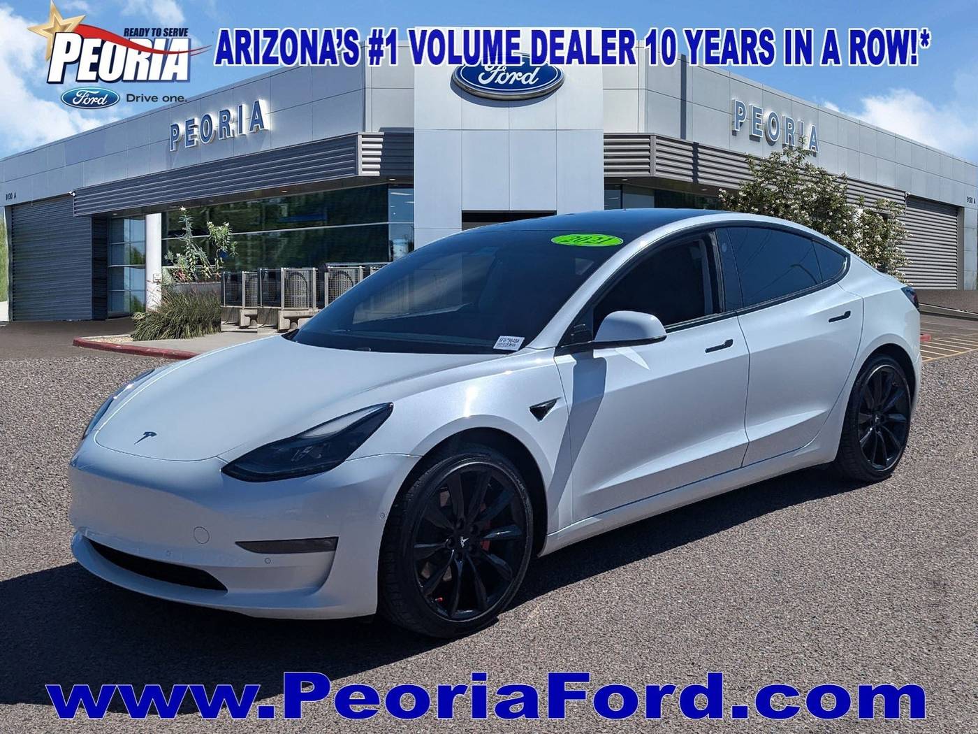 2021 Tesla Model 3 Long Range — Sedan — 80,908 mi — Peoria, AZ