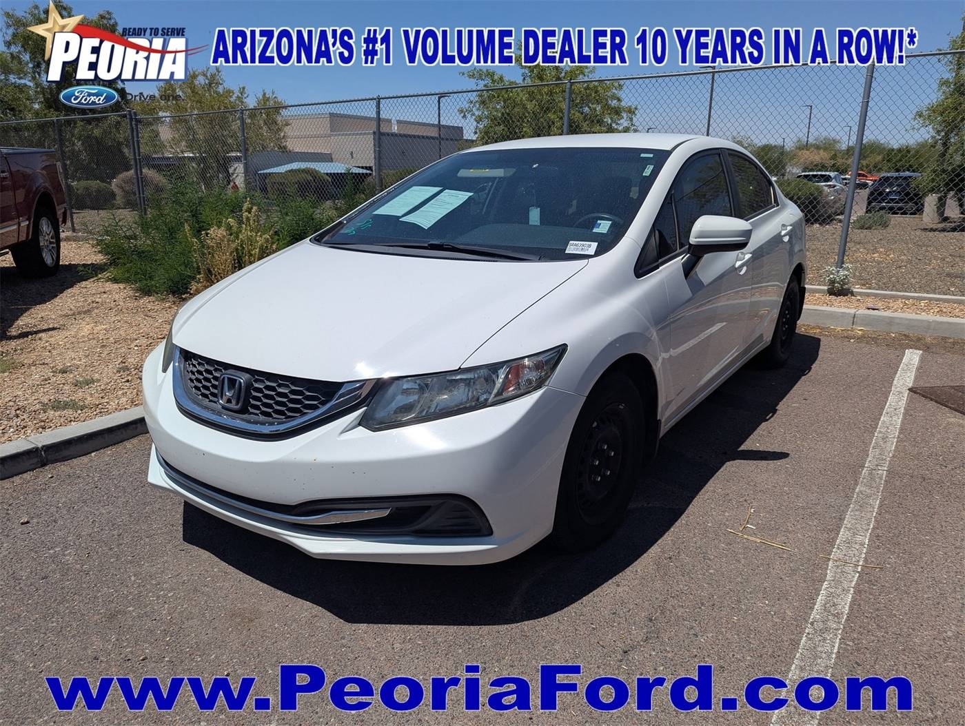 2015 Honda Civic LX — Sedan — 48,997 mi — Peoria, AZ