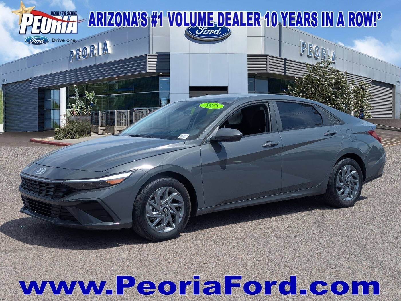 2025 Hyundai Elantra Hybrid Blue — Sedan — 10,743 mi — Peoria, AZ