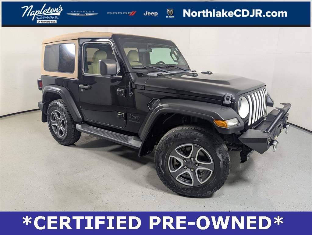 2020 Jeep Wrangler Black and Tan — SUV — 43,198 mi — Lake Park, FL