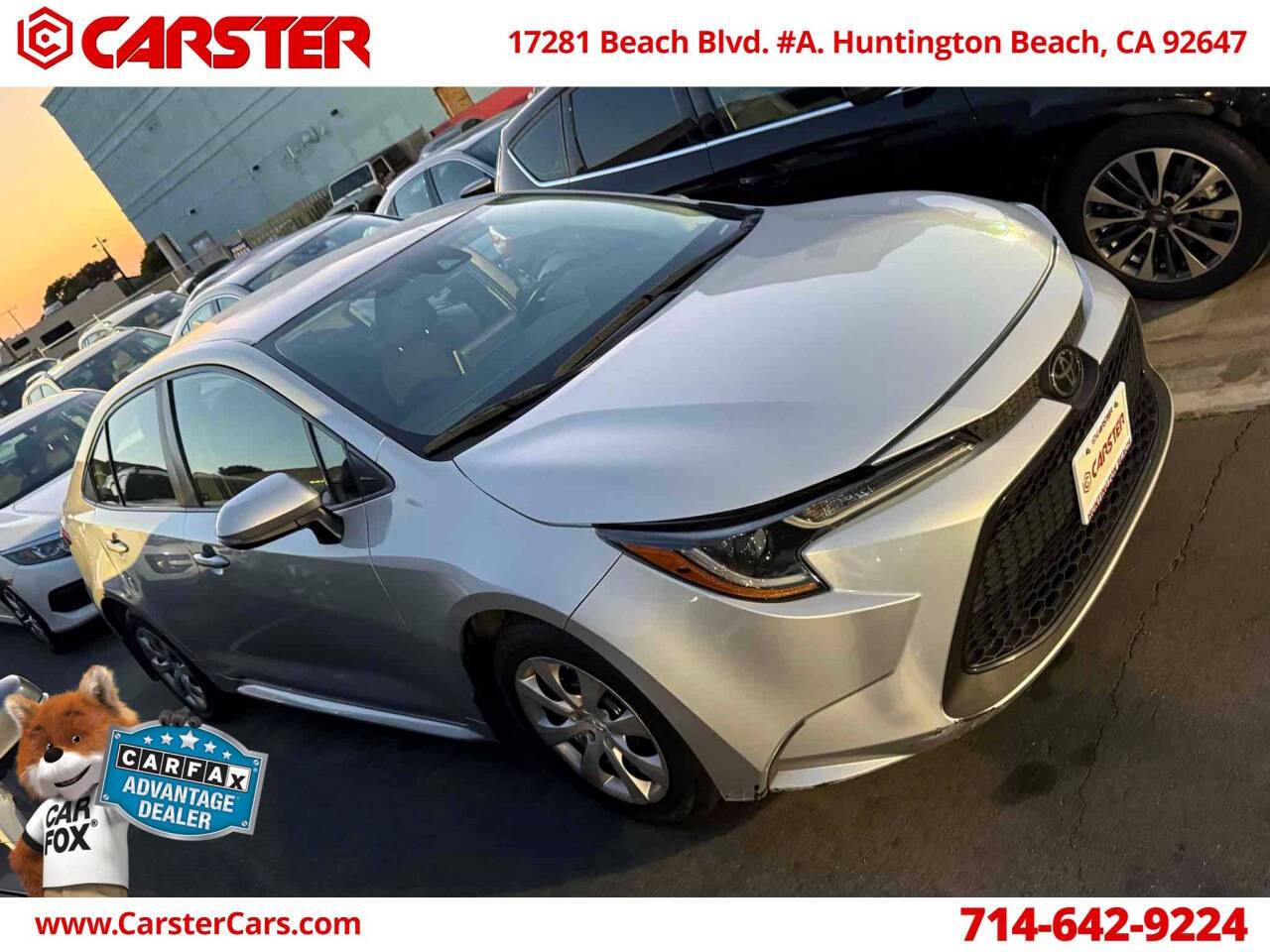 2020 Toyota Corolla LE — Sedan — 82,309 mi — Huntington Beach, CA