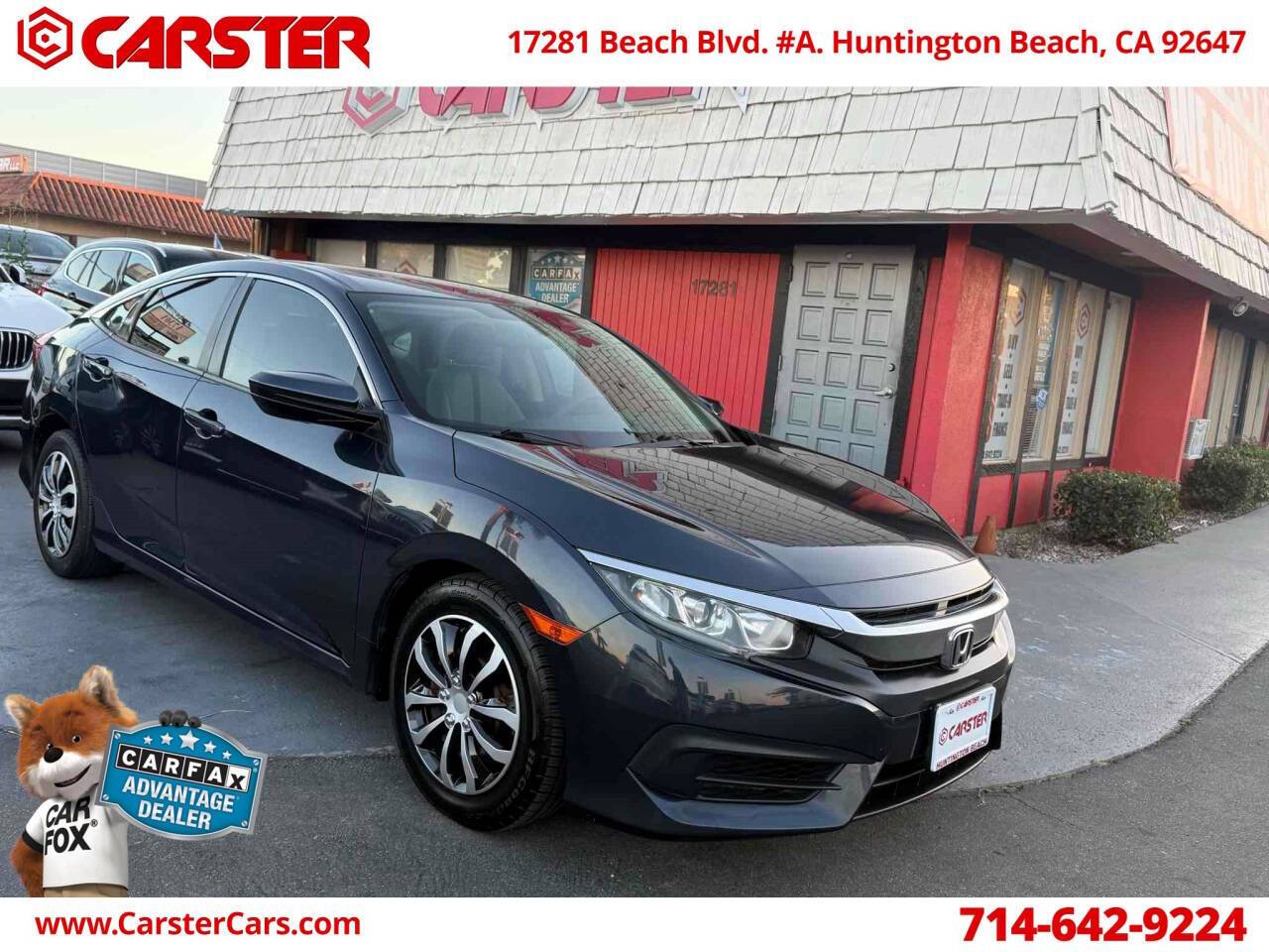2016 Honda Civic LX — Sedan — 62,603 mi — Huntington Beach, CA