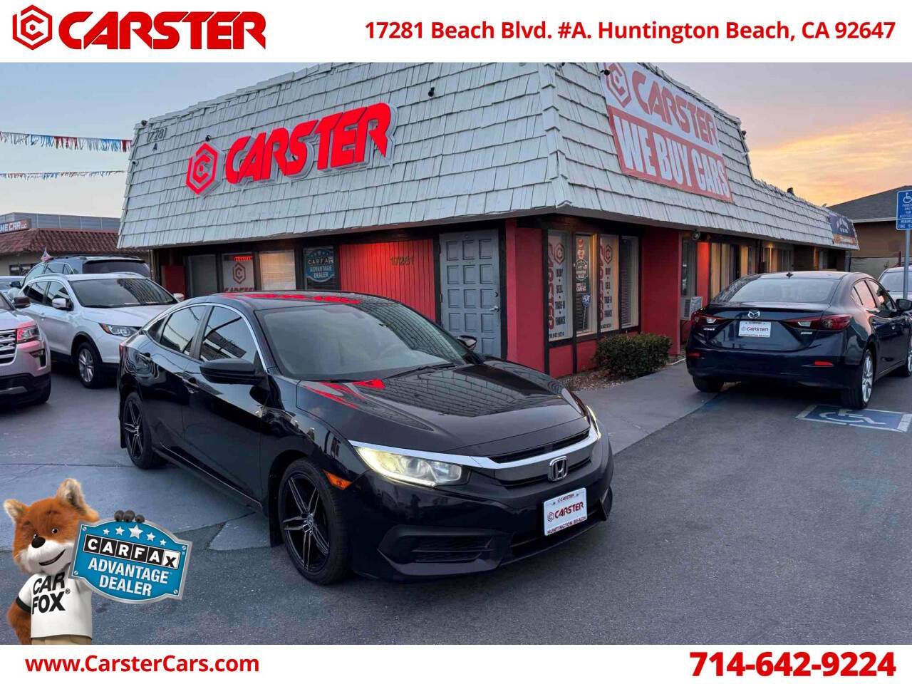 2016 Honda Civic LX — Sedan — 87,102 mi — Huntington Beach, CA