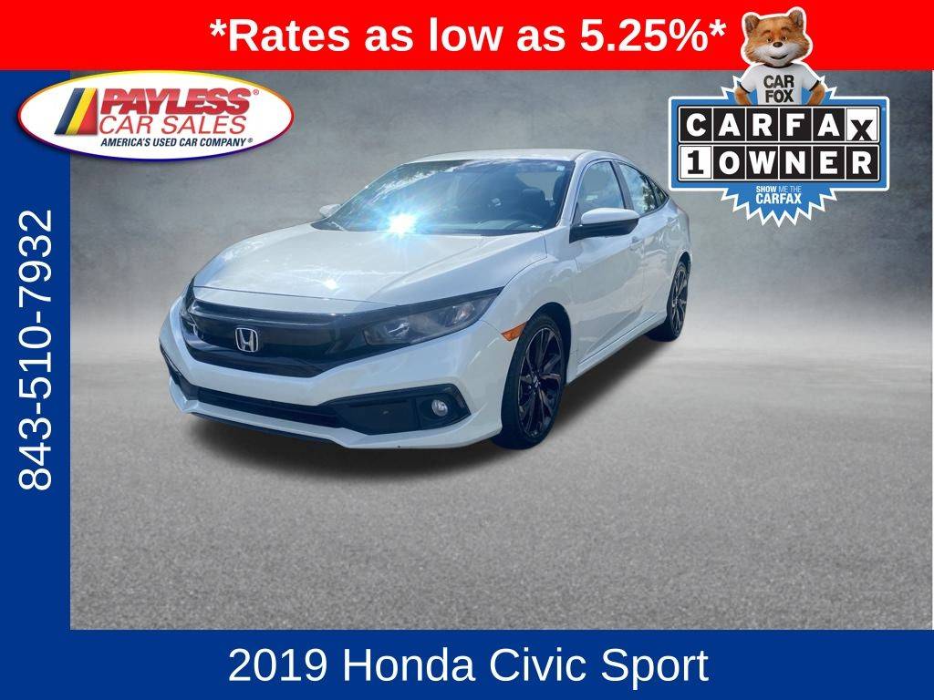 2019 Honda Civic Sport — Sedan — 66,146 mi — North Charleston, SC