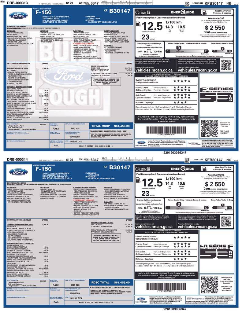 2019 Ford F-150 XLT — Pickup Truck — 59,289 mi — Chambersburg, PA