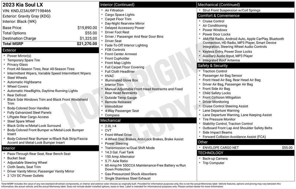 2023 Kia Soul LX — Hatchback — 52,007 mi — Chambersburg, PA
