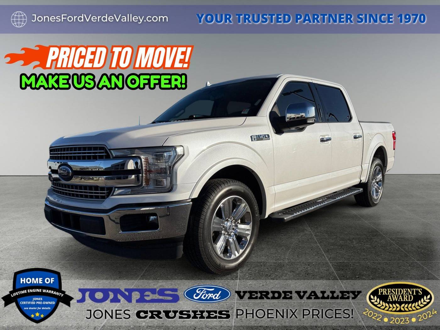 2018 Ford F-150 Lariat — Pickup Truck — 62,724 mi — Camp Verde, AZ