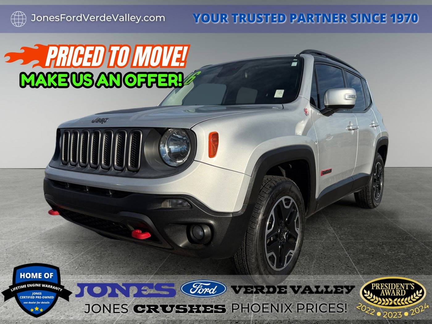 2016 Jeep Renegade Trailhawk — SUV — 141,503 mi — Camp Verde, AZ