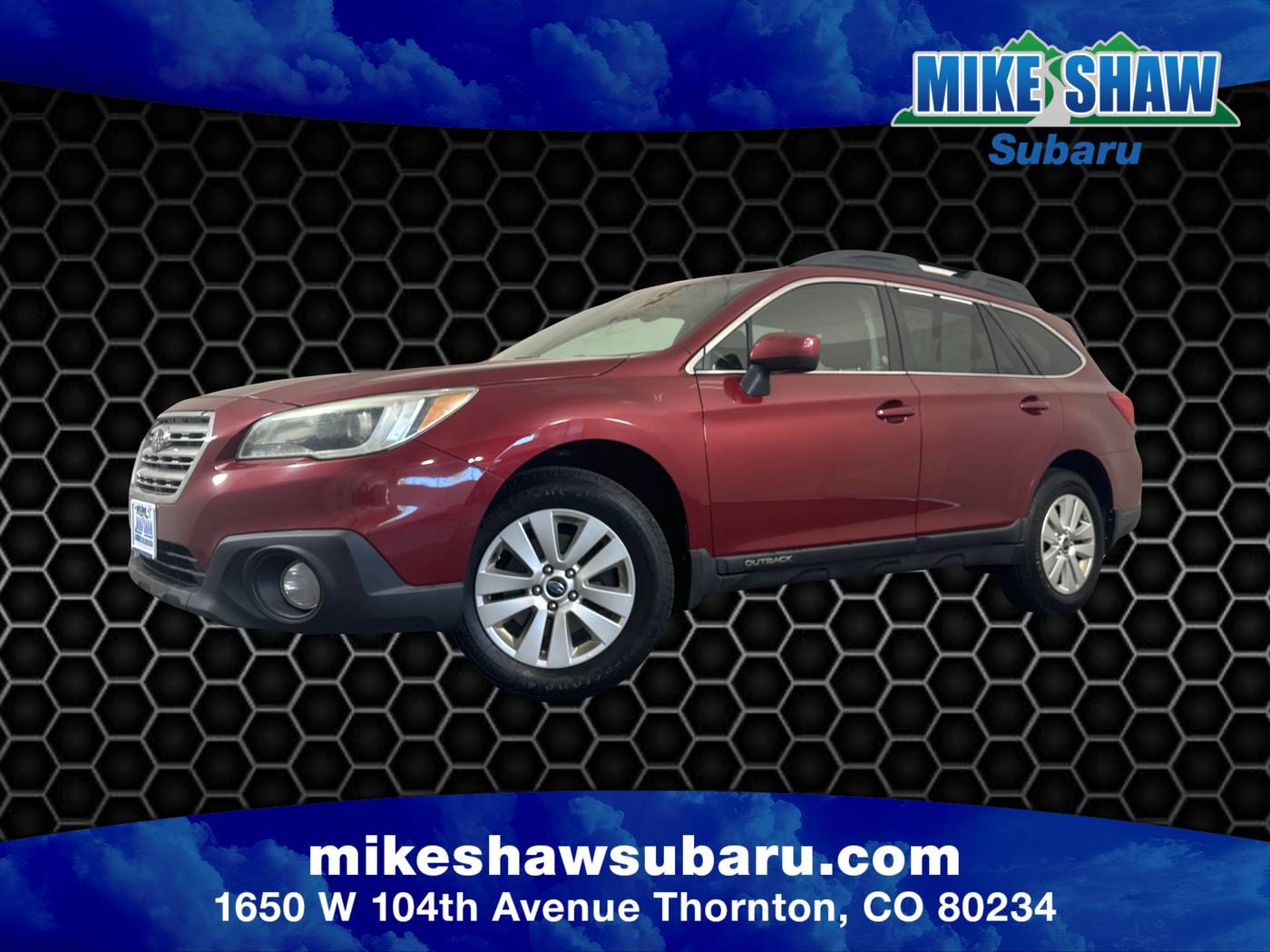 2015 Subaru Outback 2.5i Premium — SUV — 143,263 mi — Denver, CO