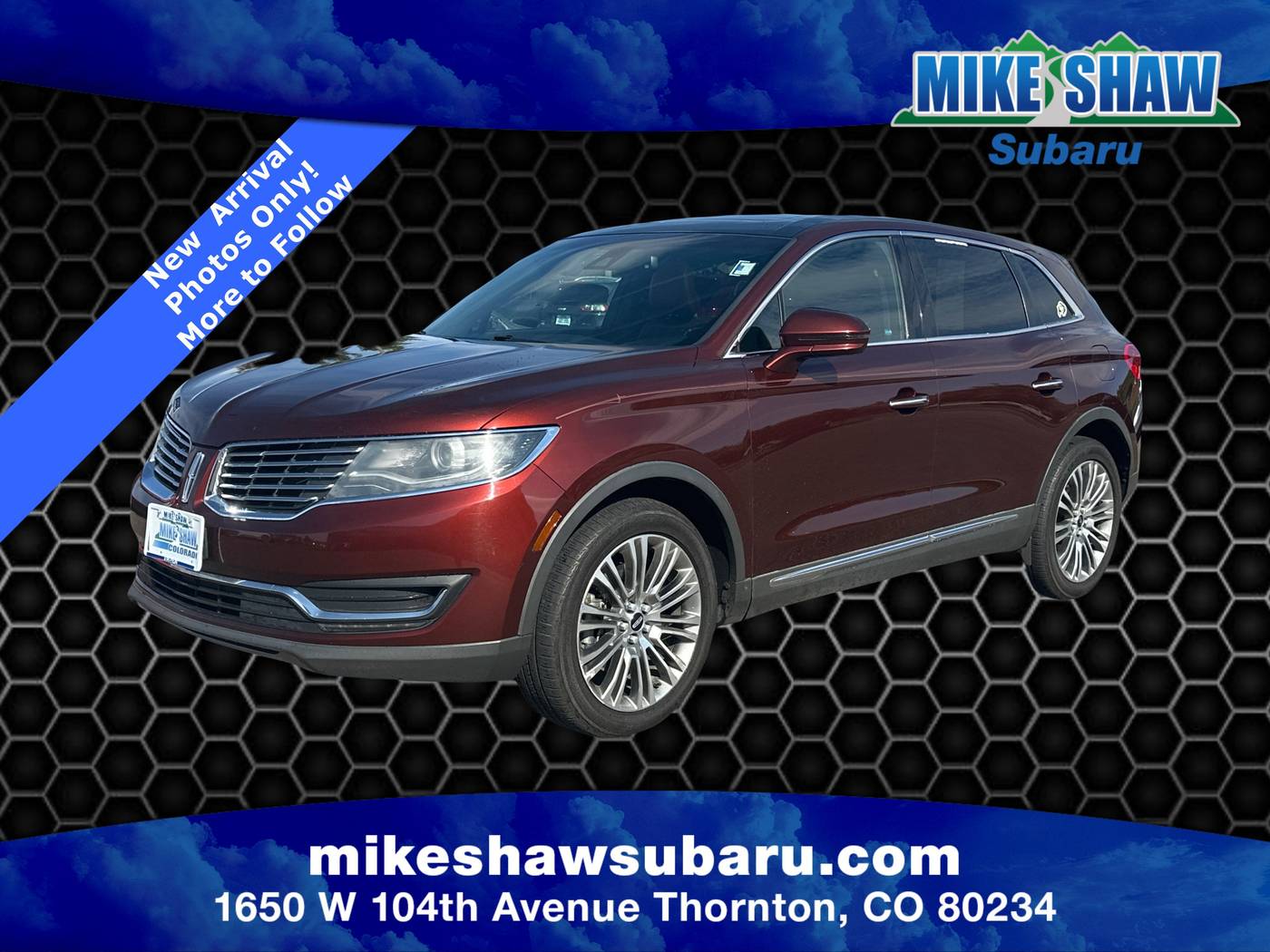2016 Lincoln MKX Reserve — SUV — 80,532 mi — Denver, CO