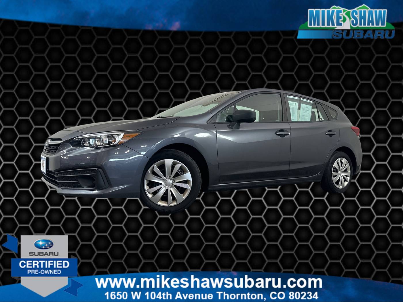 2022 Subaru Impreza 2.0i — Hatchback — 15,524 mi — Denver, CO