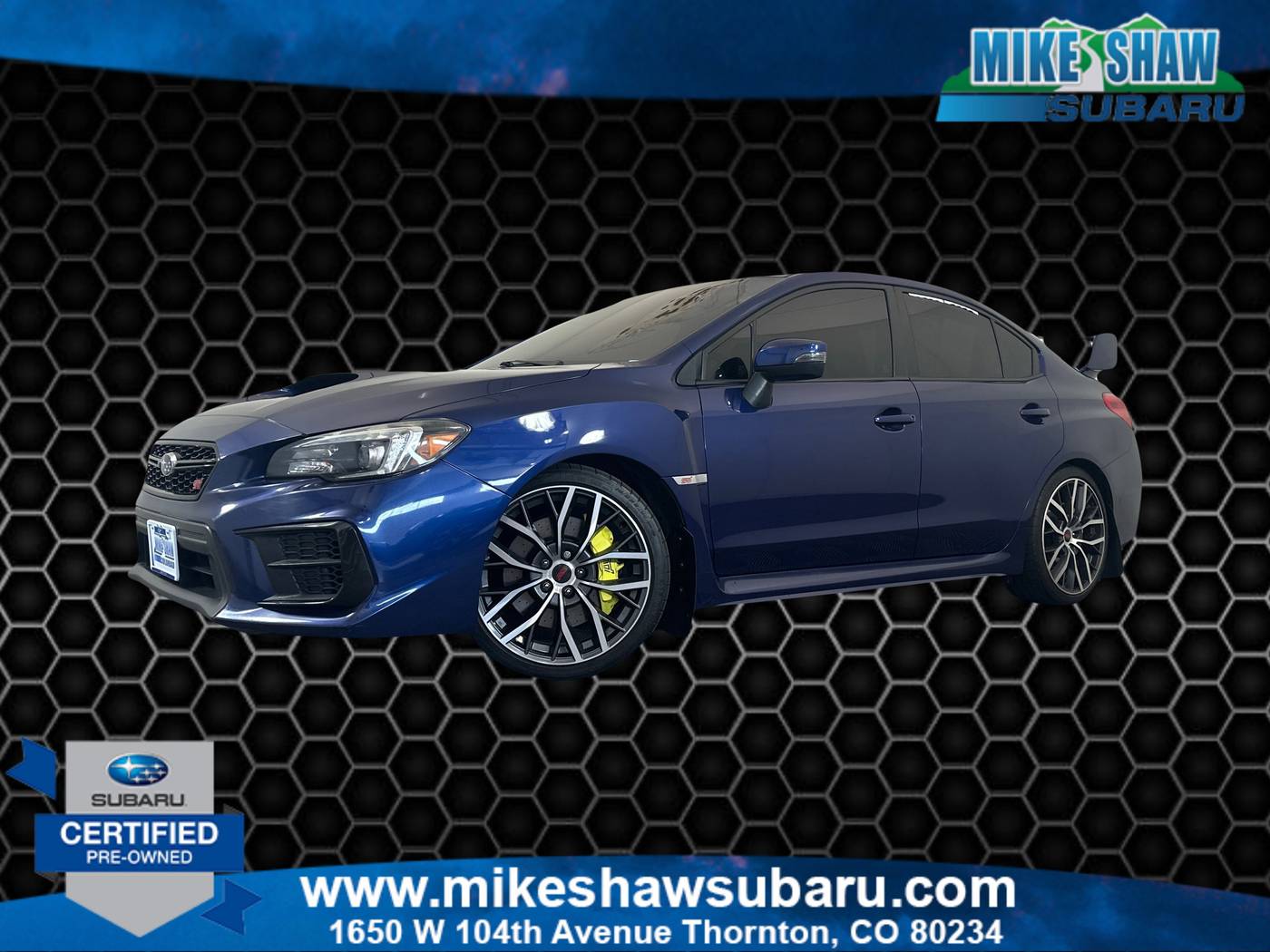 2020 Subaru WRX STI — Sedan — 47,367 mi — Denver, CO