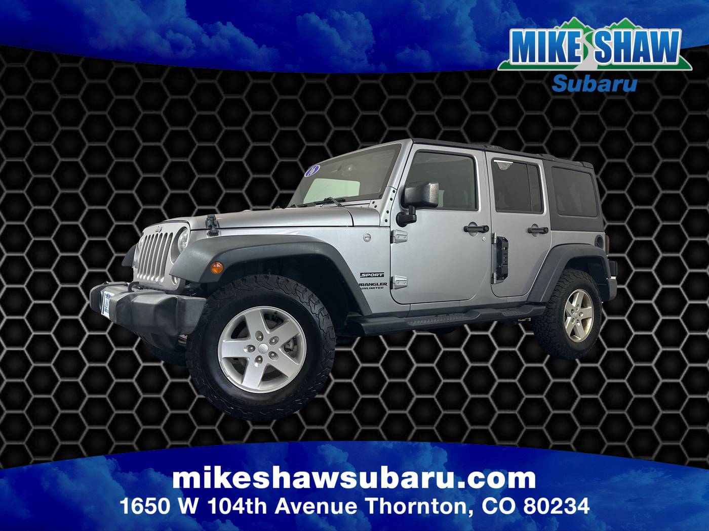 2016 Jeep Wrangler Sport — SUV — 101,628 mi — Denver, CO