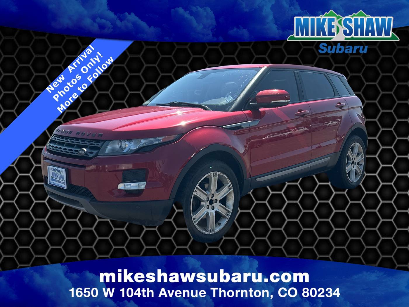 2013 Land Rover Range Rover Evoque Pure Plus — SUV — 135,610 mi — Denver, CO