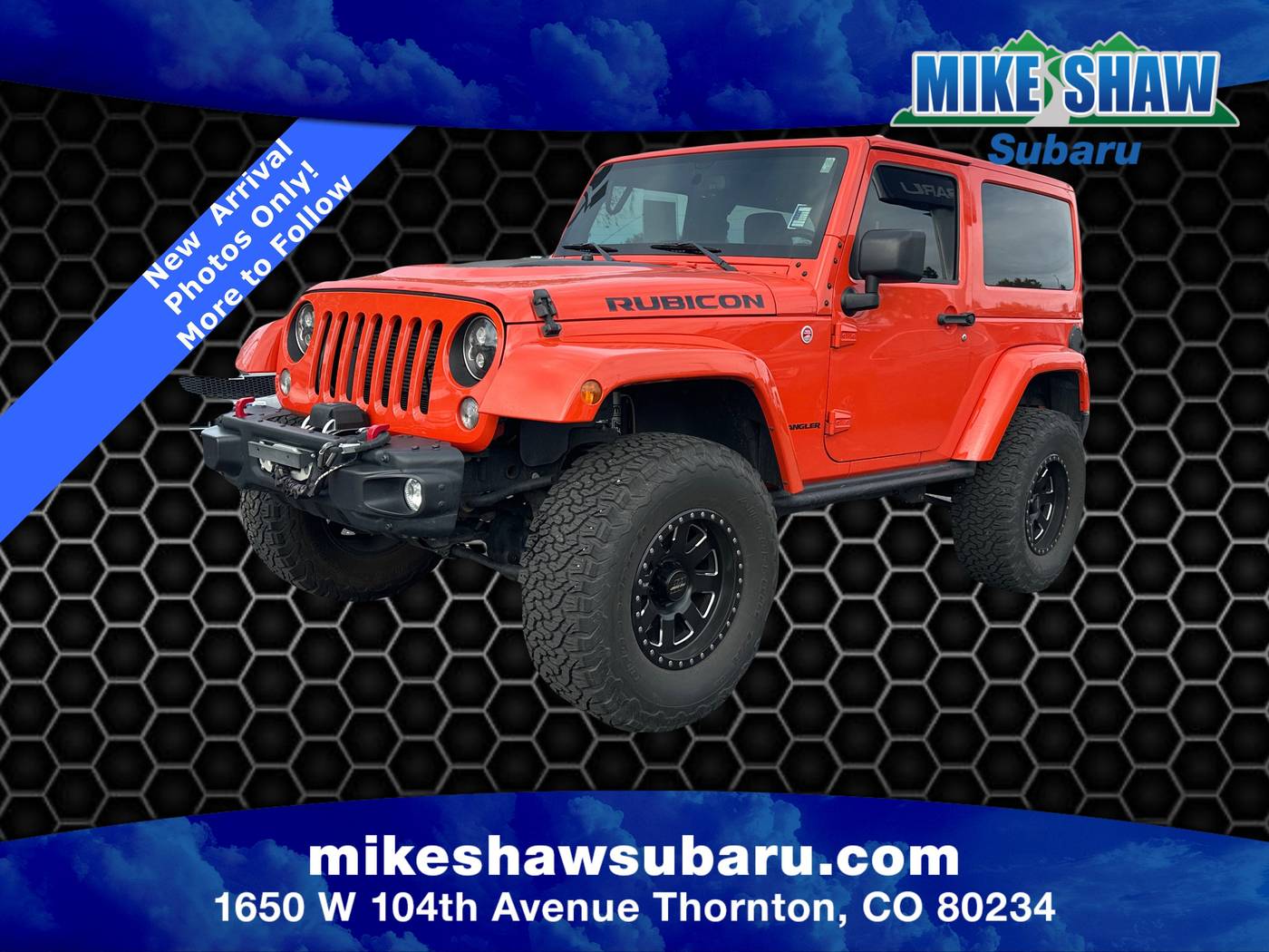 2015 Jeep Wrangler Rubicon Hard Rock — SUV — 50,055 mi — Denver, CO