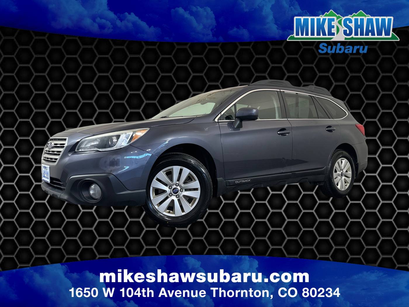 2015 Subaru Outback 2.5i Premium — SUV — 168,001 mi — Denver, CO