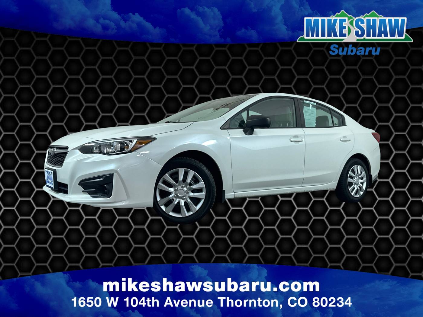 2019 Subaru Impreza 2.0i — Sedan — 88,155 mi — Denver, CO