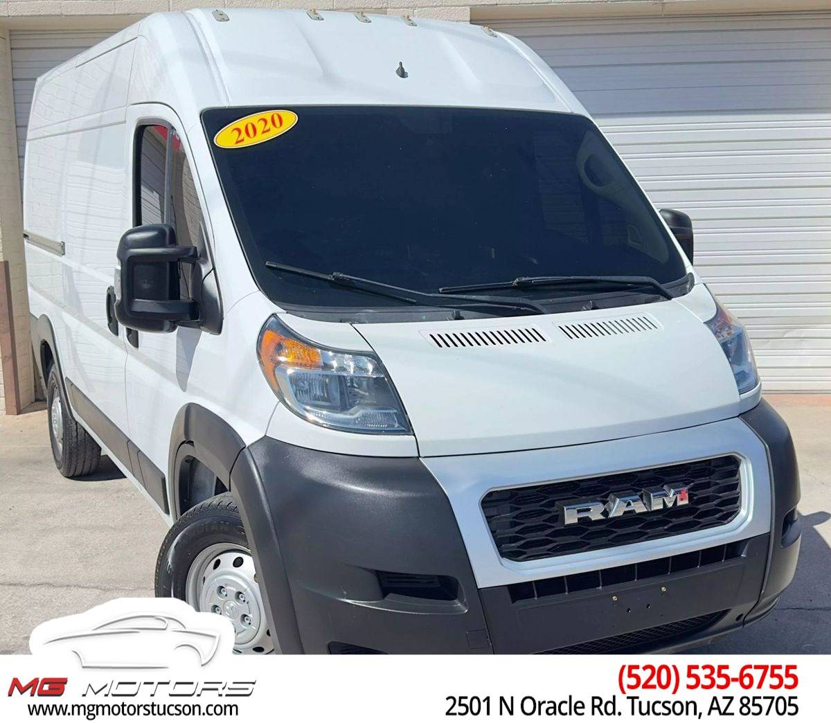 2020 Ram ProMaster Cargo Van 1500 — Cargo Van — 52,830 mi — Tucson, AZ