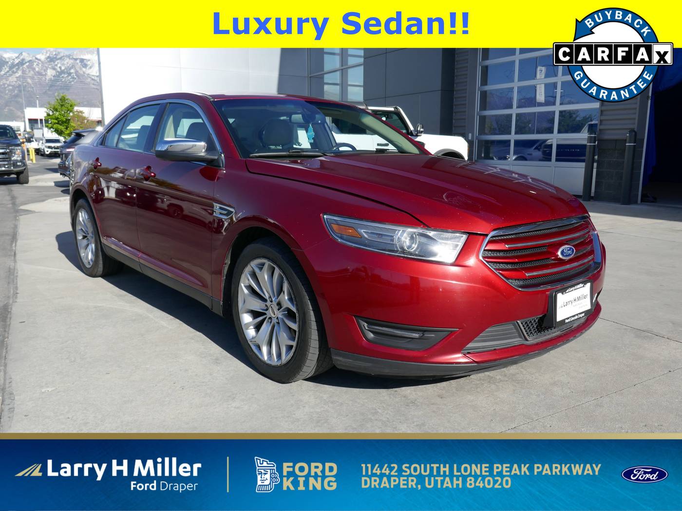 2016 Ford Taurus Limited — Sedan — 100,781 mi — Draper, UT