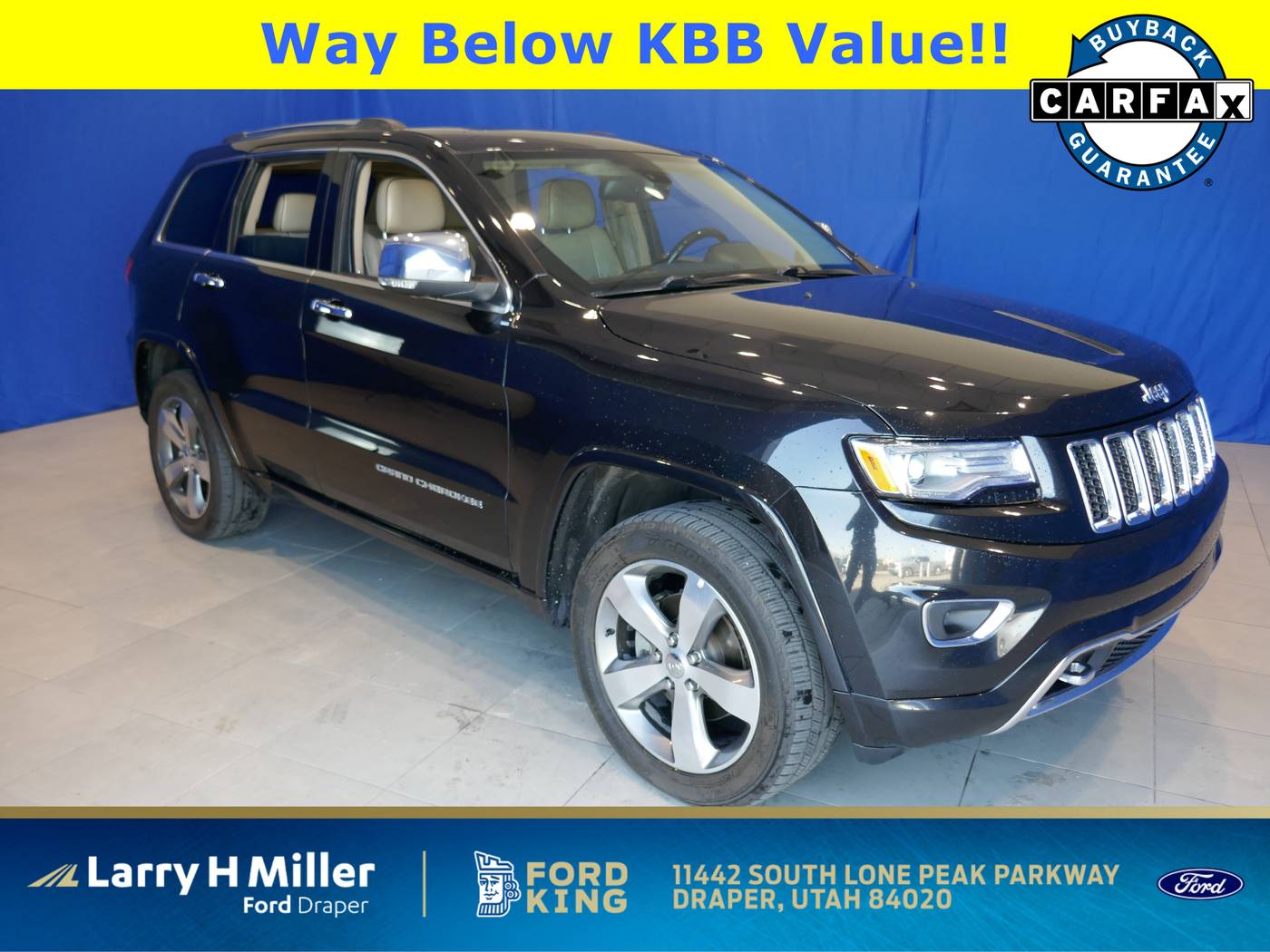 2016 Jeep Grand Cherokee Overland — SUV — 130,047 mi — Draper, UT