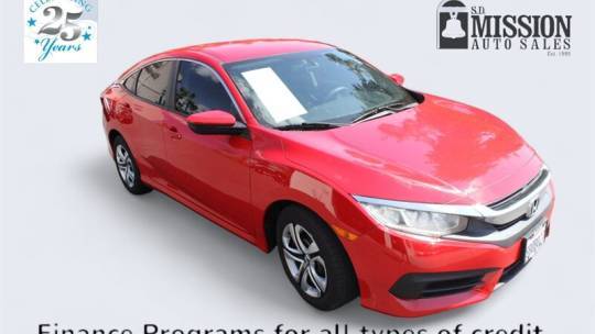 2017 Honda Civic LX — Sedan — 91,855 mi — Vista, CA