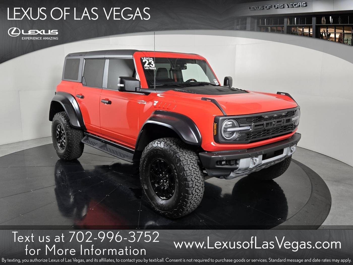 2023 Ford Bronco Raptor — SUV — 2,703 mi — Las Vegas, NV