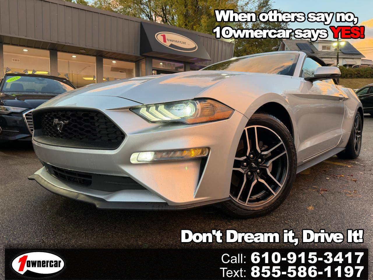 2018 Ford Mustang EcoBoost — Convertible — 96,745 mi — Clifton Heights, PA
