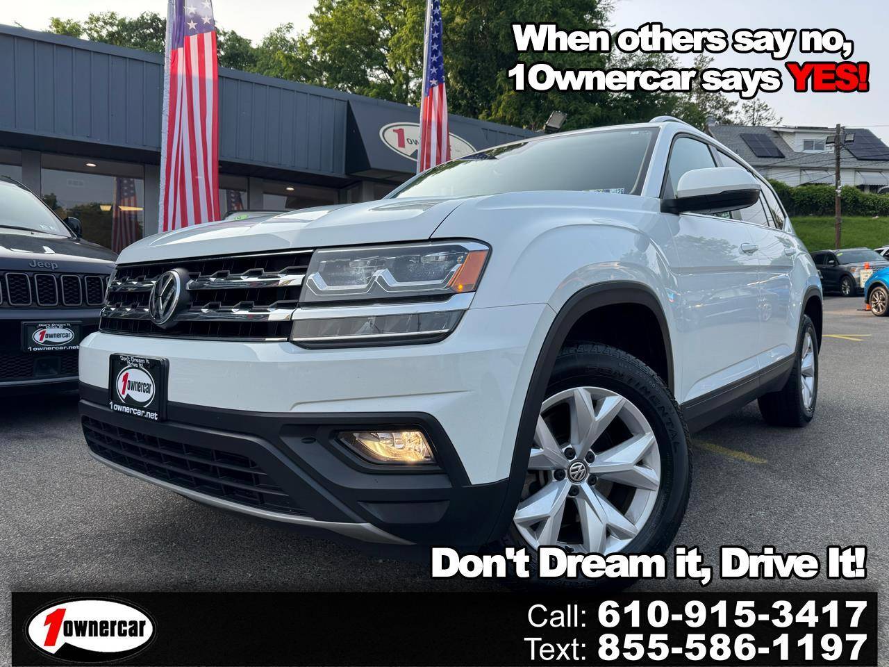 2019 Volkswagen Atlas SE with Technology — SUV — 100,256 mi — Clifton Heights, PA