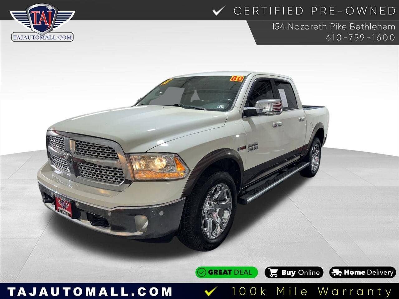 2018 Ram 1500 Laramie — Pickup Truck — 80,245 mi — Bethlehem, PA