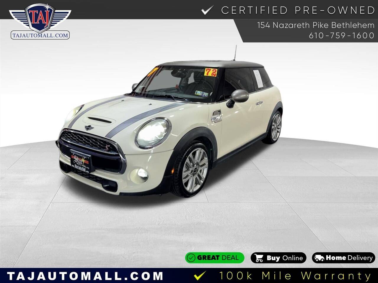 2017 MINI Hardtop Cooper S — Hatchback — 71,835 mi — Bethlehem, PA