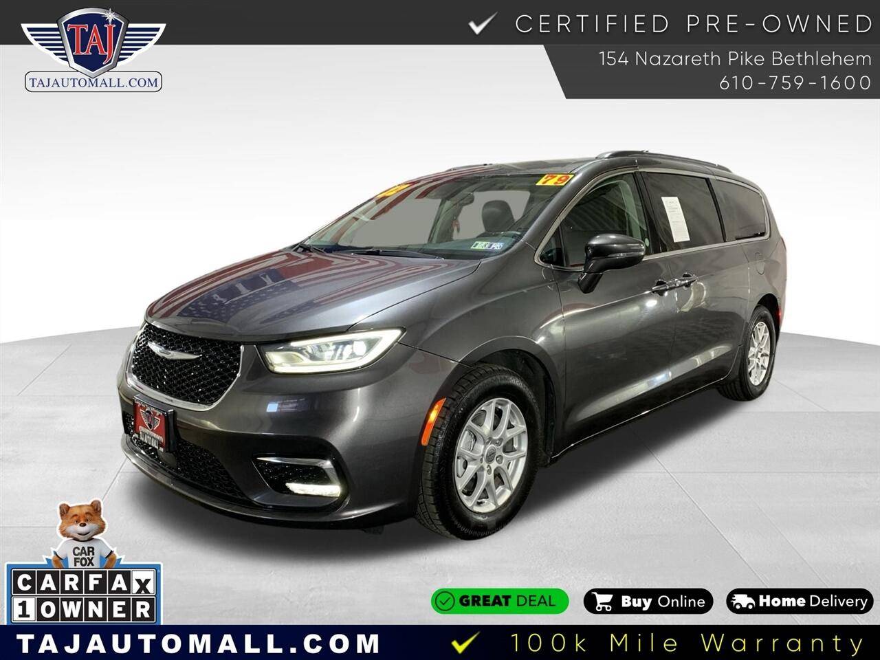 2022 Chrysler Pacifica Touring L — Minivan — 78,590 mi — Bethlehem, PA