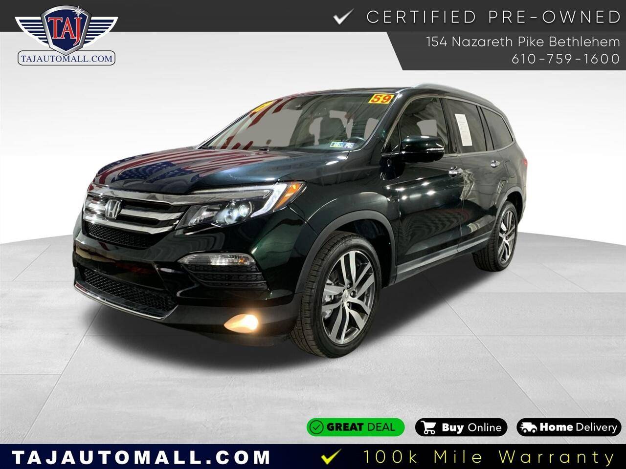 2017 Honda Pilot Touring — SUV — 58,553 mi — Bethlehem, PA