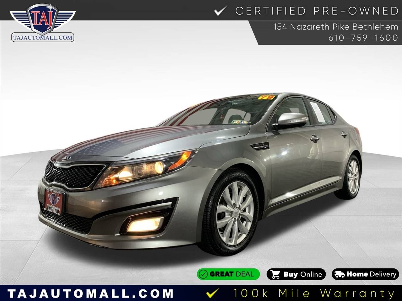 2014 Kia Optima EX — Sedan — 79,402 mi — Bethlehem, PA