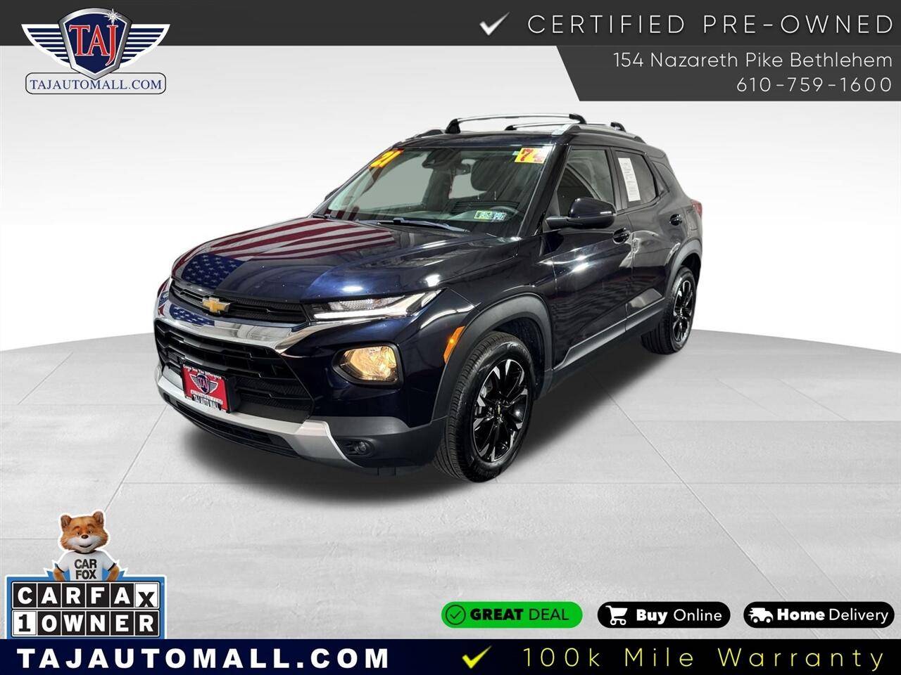 2021 Chevrolet Trailblazer LT — SUV — 73,983 mi — Bethlehem, PA