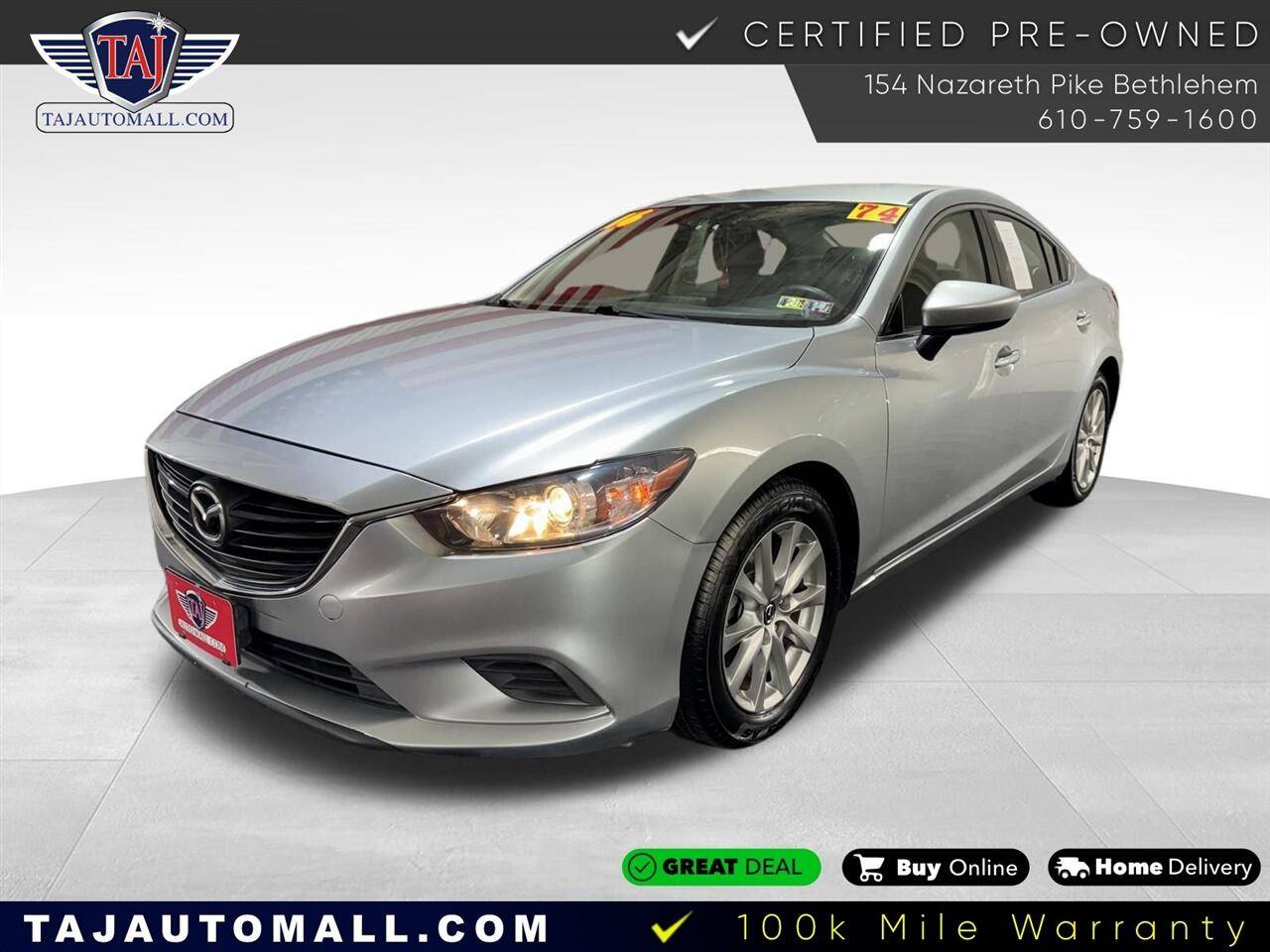 2016 Mazda Mazda6 i Sport — Sedan — 74,430 mi — Bethlehem, PA