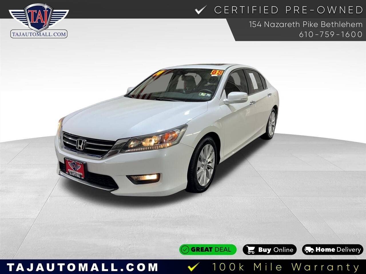 2014 Honda Accord EX-L — Sedan — 85,196 mi — Bethlehem, PA