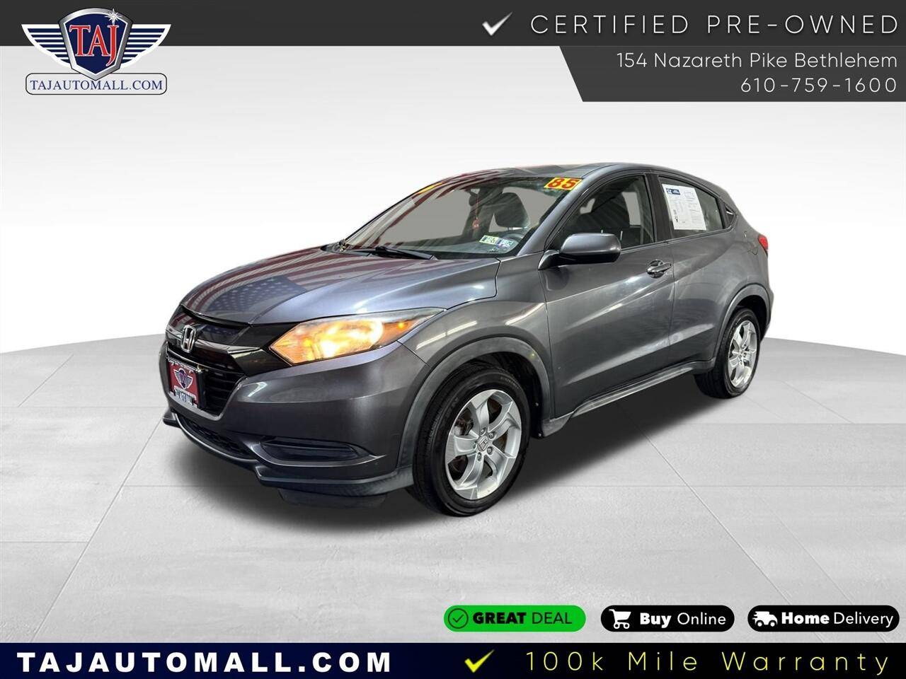 2016 Honda HR-V LX — SUV — 85,087 mi — Bethlehem, PA