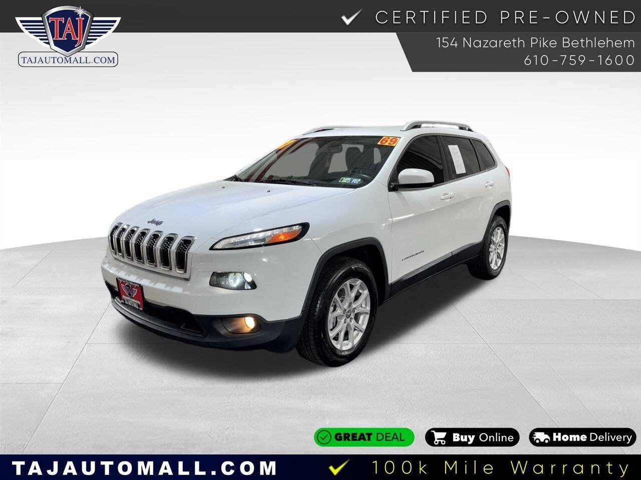 2017 Jeep Cherokee Latitude — SUV — 69,407 mi — Bethlehem, PA