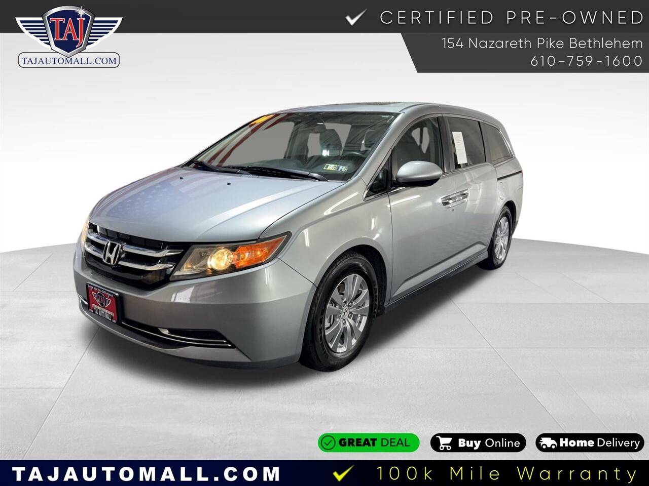 2016 Honda Odyssey EX-L — Minivan — 104,057 mi — Bethlehem, PA