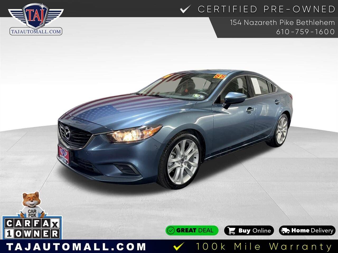 2016 Mazda Mazda6 i Touring — Sedan — 55,206 mi — Bethlehem, PA
