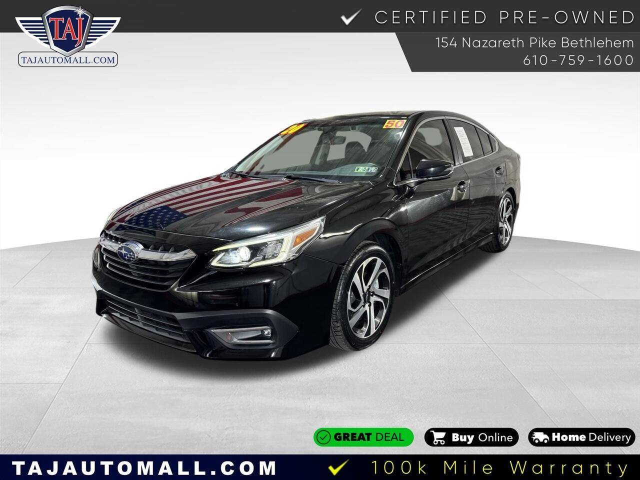 2020 Subaru Legacy 2.5i Limited — Sedan — 50,374 mi — Bethlehem, PA