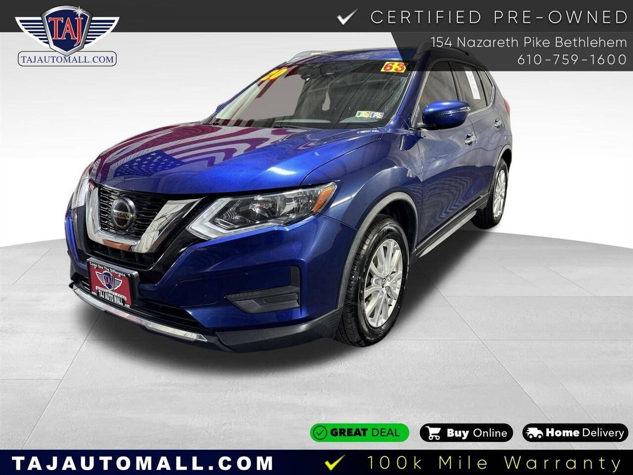 2020 Nissan Rogue SV — SUV — 63,702 mi — Bethlehem, PA