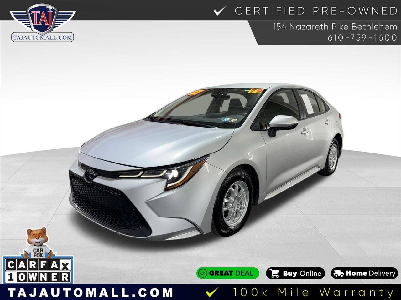2022 Toyota Corolla Hybrid LE — Sedan — 78,550 mi — Bethlehem, PA
