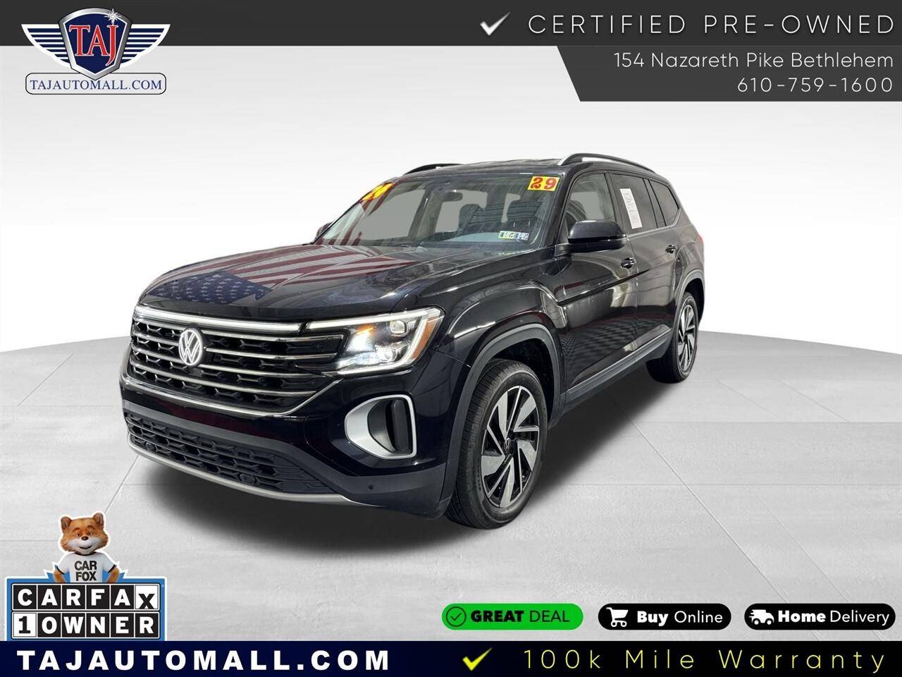 2024 Volkswagen Atlas SE with Technology — SUV — 29,097 mi — Bethlehem, PA