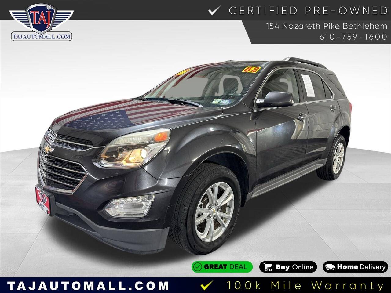 2016 Chevrolet Equinox LT — SUV — 81,841 mi — Bethlehem, PA