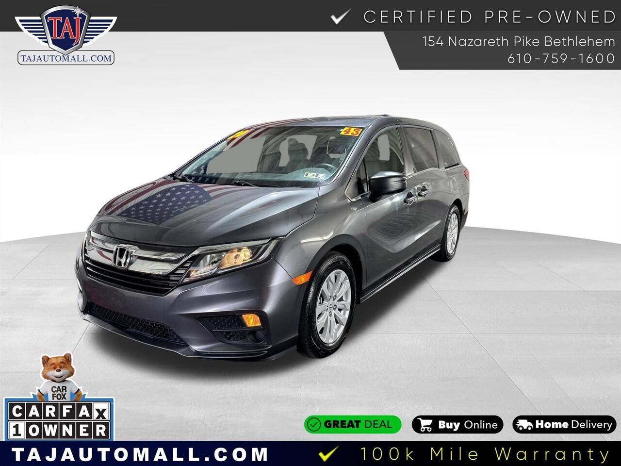 2020 Honda Odyssey LX — Minivan — 43,361 mi — Bethlehem, PA